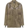 ONLY Fring Jacket Onlfrange Life Fauxsued-Giacca con Frange Otw, Cucciolo, L Donna
