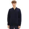 TOM TAILOR Denim Bomber in Sweat, Uomo, Blu (Sky Captain Blue 10668), L