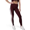 Lonsdale Garrabost Leggings, Oxblood/White, L Donna