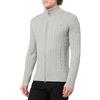 GANT Cotton Cable Zipped Cardigan, Grigio, XL