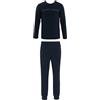 Emporio Armani Pigiama Uomo MEGALOGO con Polsini Set Blu S, Blu, S