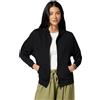Tommy Hilfiger Donna Felpa con Zip Full Zip con Cappuccio, Nero (Black), L