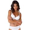Lovable Reggiseno con Ferretto Sfilabile 2 in 1 | Coppe Preformate Elastiche Imbottite in Microfibra | Effetto Lift Naturale | Intimo 24H Lift Donna, Bianco, 34 / 3C