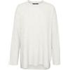 VERO MODA Vmpalma Noos-Pullover Lungo con Scollo a O Maglione, Bianco, M Donna