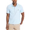 Nautica Classic Short-Sleeve Solid Polo T-Shirt, Opaco, Blu (Noon Blue), S Uomo