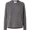 SELECTED FEMME Slflulu LS Knit O-Neck B Noos Maglione Lavorato a Maglia Donna (Pacco da 1)