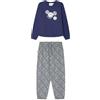 Women'secret Pijama de Manga Larga Pantalón Largo Colección Multilicense Cottage Pigiama, Navy, XS Donna