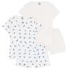 Petit Bateau Set di Pigiama Pantaloncini per Bambini in Cotone Stampati