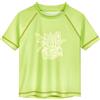 Playshoes Maglietta da Nuoto Unisex per Bambini Rash Guard Shirt, Colore: Green Wave, 86-92