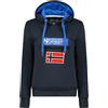 Geographical Norway Gadrienama Lady Felpa con Cappuccio, Marina, XXL Donna