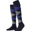 Burlington Marylebone W Kh lana al ginocchio fantasia 1 paio, Calzini lunghi Donna, Blu Marine 6120, 36-41