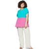 FIORELLA RUBINO: Blusa Bicolore Curvy Size Fucsia Stagione Primavera Estate 2024.