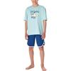 Schiesser Nightwear 2 Set di Pigiama, Turchese, 164 Bambini e Ragazzi