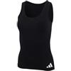 adidas Canotta Sportiva Active Essentials Cotton a 3 Strisce, Comoda Biancheria Intima, Nero, XL
