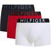 Tommy Hilfiger Uomo Pantaloncini Boxer Confezione da 3 con Fascia con Logo, Multicolore (Med Red/TH Whte/des Sky), S