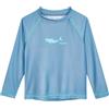 Playshoes Camicia Rash Guard a Maniche Lunghe, Unisex, per Bambini, Long Blue Shark, 62-68