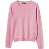 United Colors of Benetton Maglia G/C M/L 1C19D10FV Maglione, Rosa, M Donna