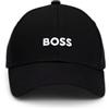 BOSS Bold Center Logo Twill cap Cappellino da Baseball, Grasso Nero, Taglia Unica Uomo