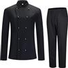 MISEMIYA - Giacca e Pantaloni da Cuoco da Uomo - Giacca da Cuoco da Uomo - Divisa da ospitalità - 8501-8312