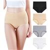 wirarpa Mutandine da Donna Ultra morbide a Vita Alta Modal, Multicolore, Confezione da 4., Large