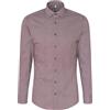 Seidensticker Camicia da Uomo Performance - Slim Fit - Stretch - Colletto Kent - Maniche Lunghe - Misto Cotone - Stretch, Lilla, 41