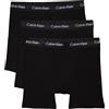 Calvin Klein Uomo Pantaloncini Boxer Confezione da 3 Boxer Brief Elasticizzati, Nero (Black W Black WB), S