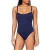 Haute pression A1001 - Maillot de bain une pièce - Uni - Femme - Bleu,FR: 46 (Taille faricant: 46)