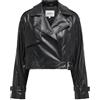 ONLY Faux Leather Jacket Onlkira-Giacca in Finta Pelle Otw, Nero, S Donna