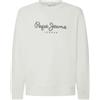 Pepe Jeans Saul Crew Maglia di Tuta, Bianco (off White), XS Uomo
