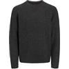 JACK & JONES JPRCCHOWELL Knit Crew Neck, Grigio Scuro mélange, XS