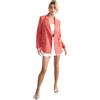 Trendyol Pomegranate Flower Regular Lined Double Breasted Closure Tessuto Blazer TWOSS21CE0137