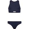 PUMA Bikini Set, Costumi da bagno Unisex - Bambini e ragazzi, Navy, 164