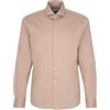 Seidensticker Camicia Casual da Uomo, vestibilità Normale, Facile da Stirare, Colletto Kent, Maniche Lunghe, 100% Cotone, Marrone, 52