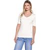Street One Style Palmira, T-Shirt, Donna, off White NEU, 42