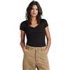 G-STAR Donna Base V-Neck Cap Top, Nero (black D07211-3310-990), M