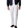 Calvin Klein Uomo Jeans Standard Chalk White Straight Fit, Bianco (Chalk White), 30W/32L