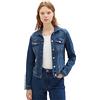 TOM TAILOR Denim Le signore Giacca di jeans 1023962, 10119 - Used Mid Stone Blue Denim, XS