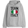 Republic of California Team Italy UXREPCZSW036 Felpa da Uomo, Grigio Melange, Taglia XL, Grigio Melange, L