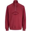 JACK & JONES Jorbleecker Branding Sweat High Neck BF Jorbleecker Branding Sweat High Neck BF Uomo, Tibetan Red, M
