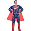 Amscan 9906102 - Costume da uomo ufficiale Warner Bros DC Comics, con licenza Superman classico, per travestimento, blu, extra large, 116-127 cm