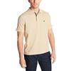 Nautica Men's Classic Short Sleeve Solid Polo Shirt, Coastal Camel Heather, X-Large