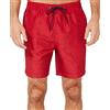 Nautica Men's Quick Dry all Over Classic Anchor Print Swim Trunk Costume a Pantaloncino, Racer Red, L Uomo