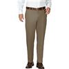 Haggar Men's Work To Weekend Hidden Expandable Waist No Iron Plain Front Pant,Bark,42x30
