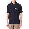 Armani Exchange Polo da Uomo con Logo Pique Pocket, Navy Scuro, XL