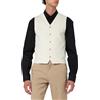 JACK & JONES Jprriviera Linen Waistcoat Gilet per Abito, Cloud Dancer/Strisce: Slim Fit, 58 Uomo