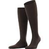 FALKE Airport Plus M Kh lana cotone al ginocchio tinta unita 1 paio, Calzini lunghi Uomo, Marrone Brown 5930, 45-46