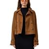 QS 2175369 Giacca Caban Effetto camoscio, Marrone, L Donna