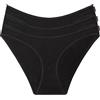 Calvin Klein Slip Taglio Bikini Donna Confezione da 3 Intimo, Nero (Black/Black/Black), L