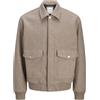 JACK & JONES Jjshane - Pantaloncini Bomber da Uomo, Taglia XL, Greige, x_l