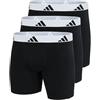 Adidas Boxer da Uomo (Confezione da 3), 006 Nero, L